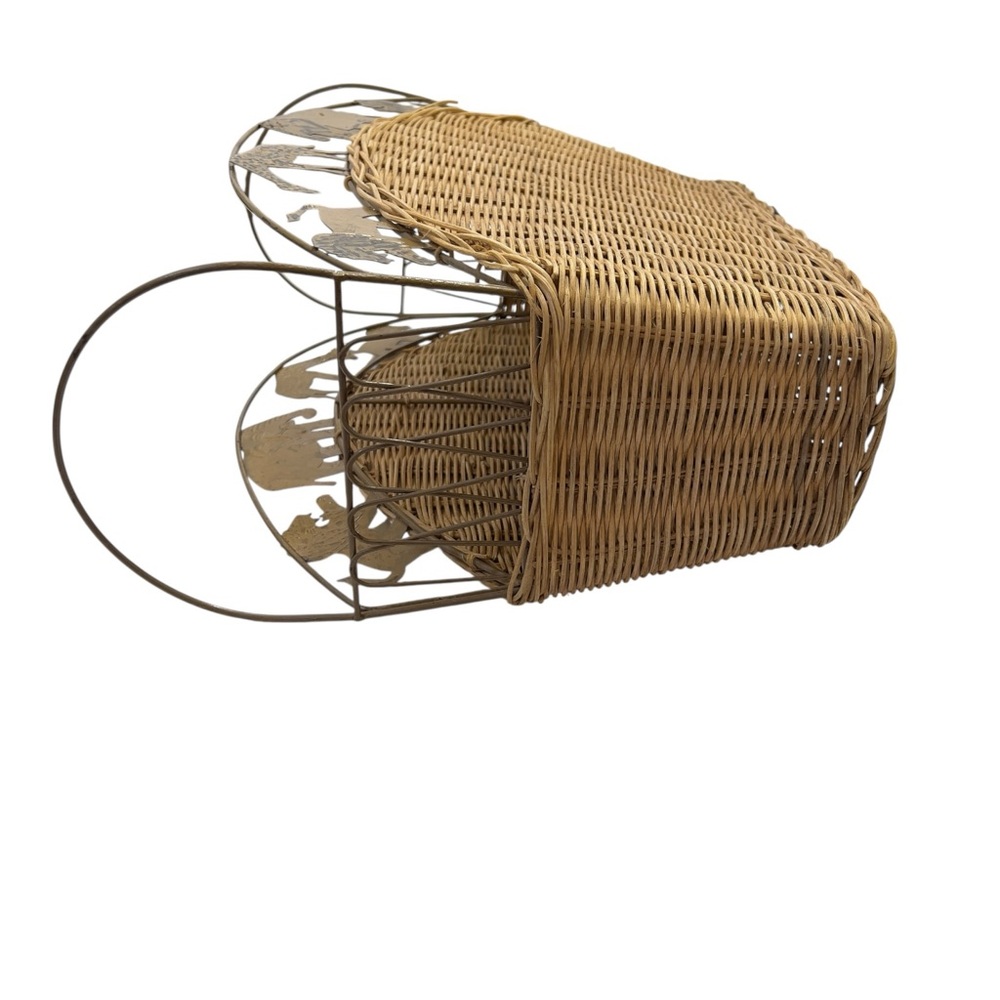 Vintage Wicker Safari Magazine Rack - Picture 7 of 16